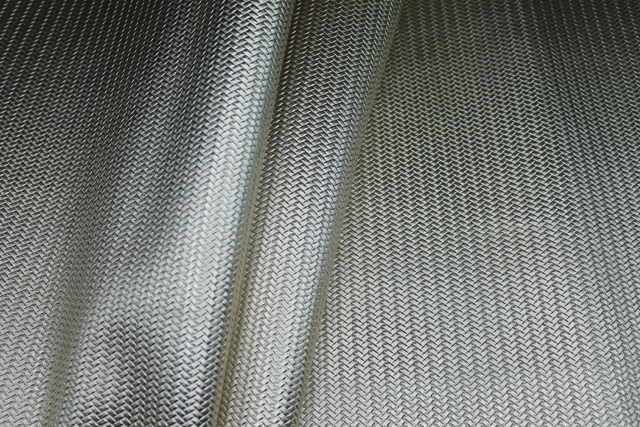 Basket Weave Embossed Leatherette - Metallic Gold - 0.65m Piece fabric, image 6 of 6