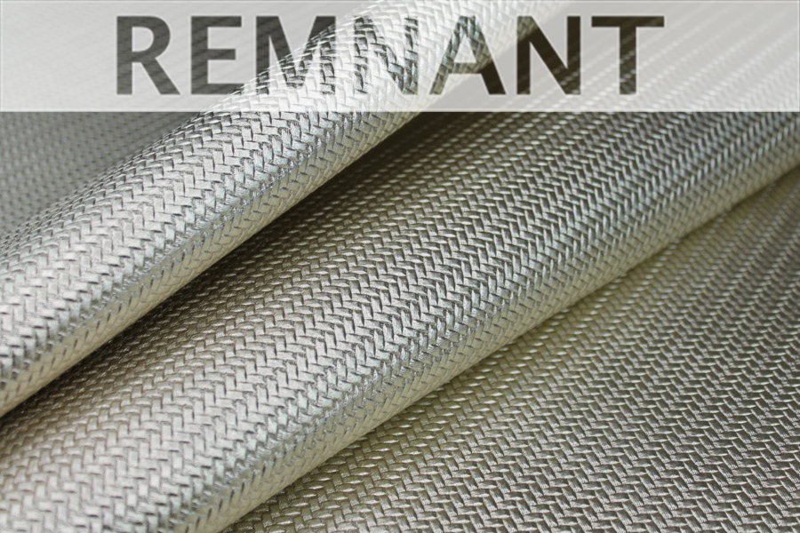 Basket Weave Embossed Leatherette - Metallic Gold - 0.65m Piece fabric