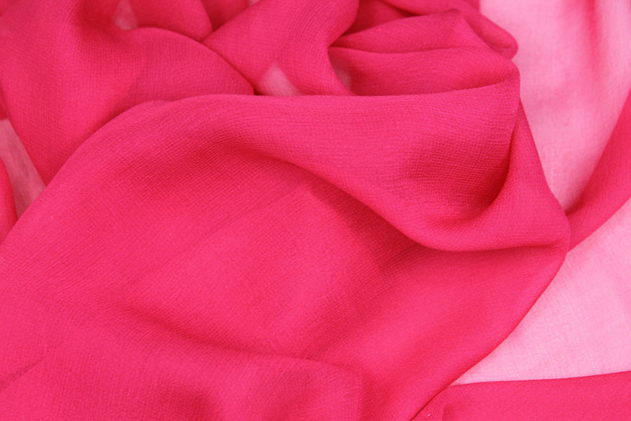 Cerise Silk Georgette - 110cm wide fabric, image 3 of 6