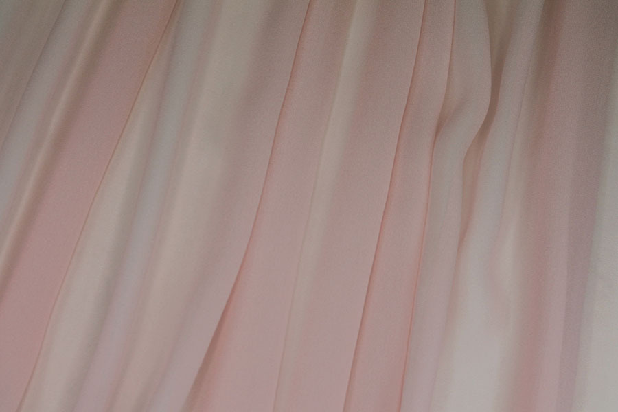 Pale Pink Silk Georgette - 135cm wide fabric, image 2 of 5