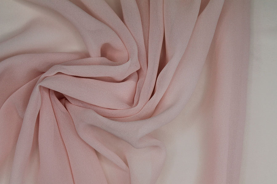 Pale Pink Silk Georgette - 135cm wide fabric, image 3 of 5