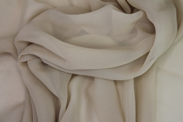Clay Silk Georgette - 110cm wide fabric, image 2 of 6