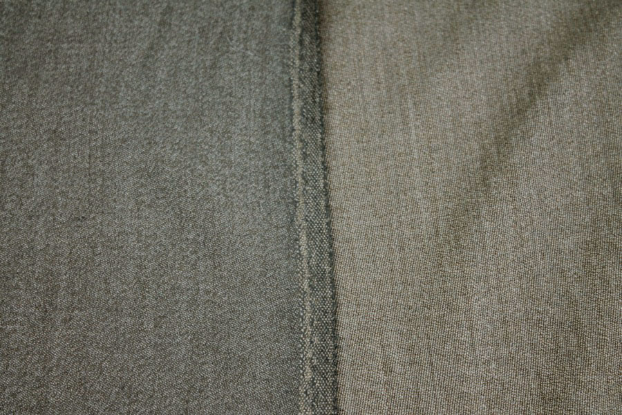 Wool Twill Suiting - Khaki Green fabric, image 7 of 7