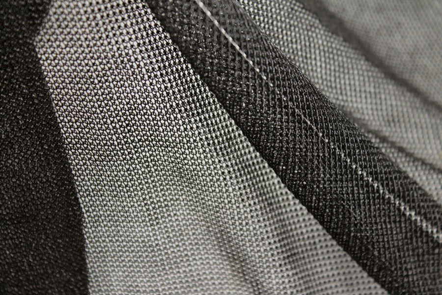 Fine Metallic Thread Knit - Black fabric, image 5 of 6