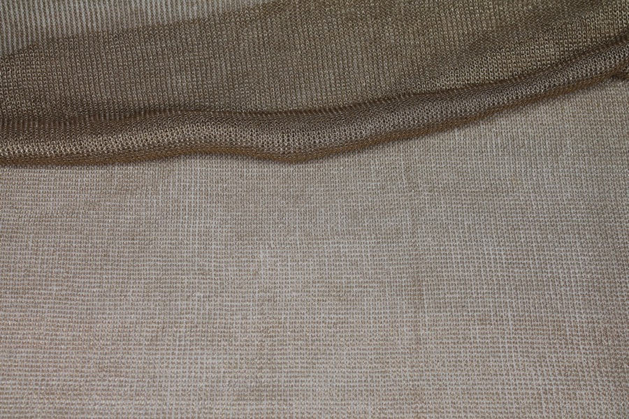 Fine Metallic Thread Knit - Gold fabric, image 4 of 5