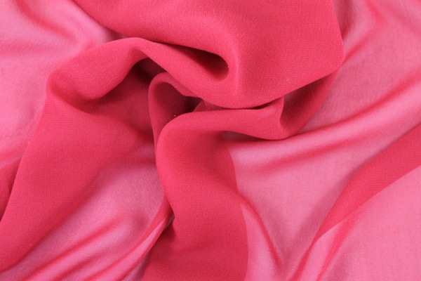 Tomato Red Silk Georgette - 135cm wide fabric, image 3 of 4