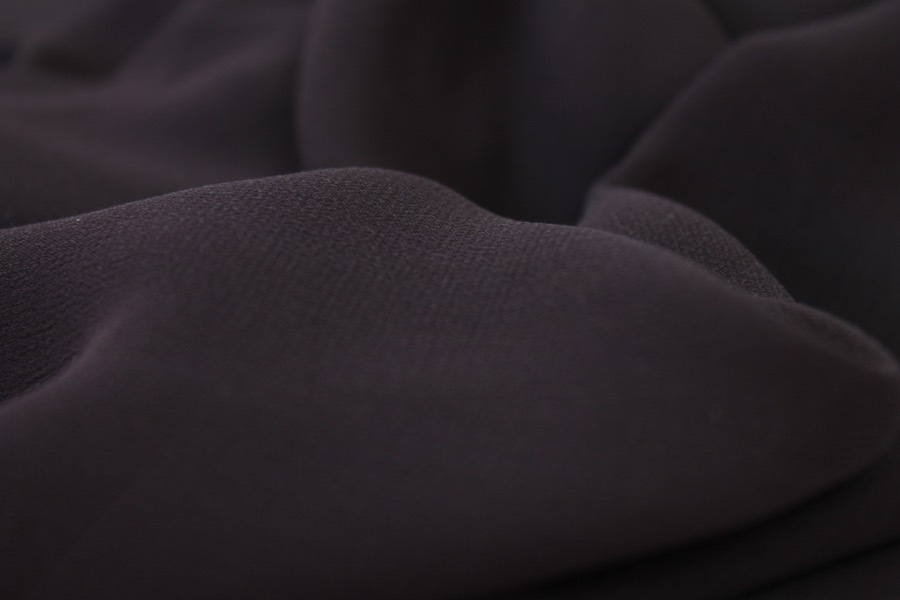 Chocolate Silk Georgette - 135cm wide fabric, image 2 of 5