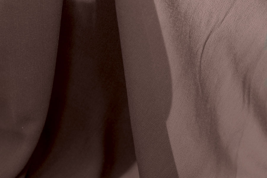 Chocolate Silk Georgette - 135cm wide fabric, image 3 of 5