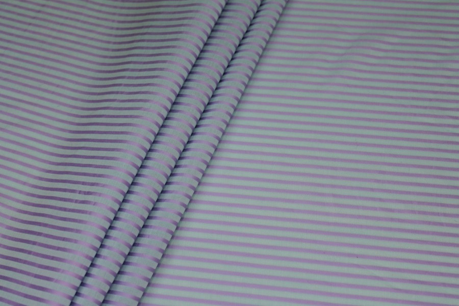Shirting Cotton - Sheer Blue Lilac Stripe fabric, image 6 of 6