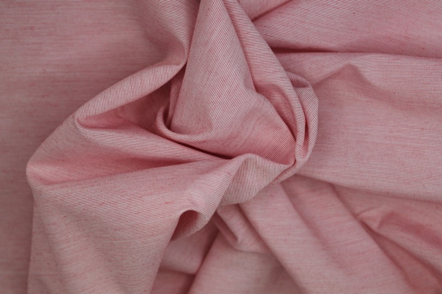 Shirting Cotton - Pale Red/Pink fabric, image 2 of 7