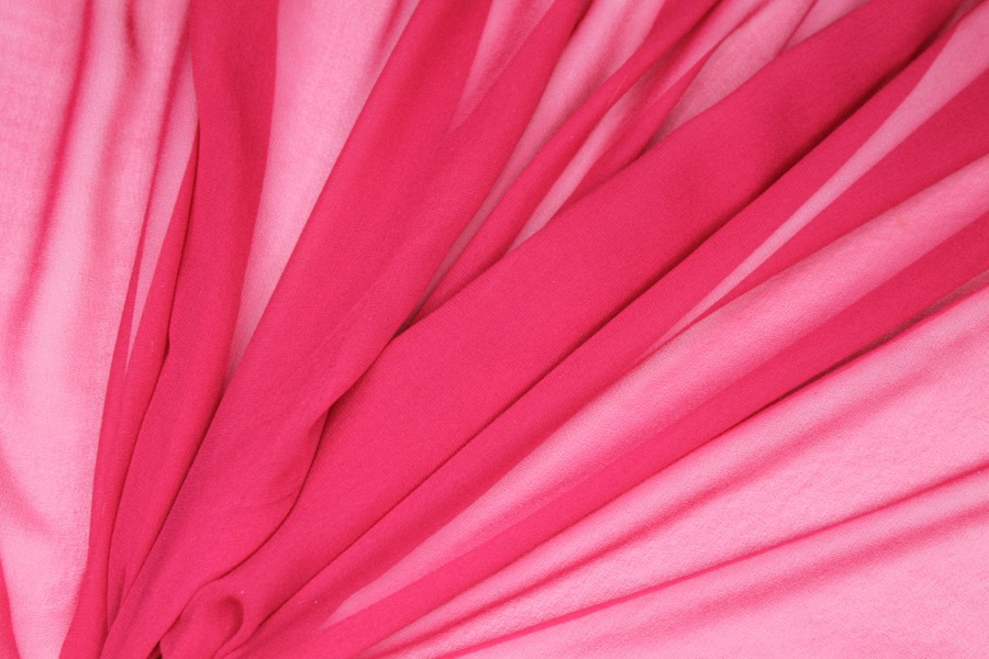 Raspberry Silk Georgette - 135cm wide fabric, image 3 of 5