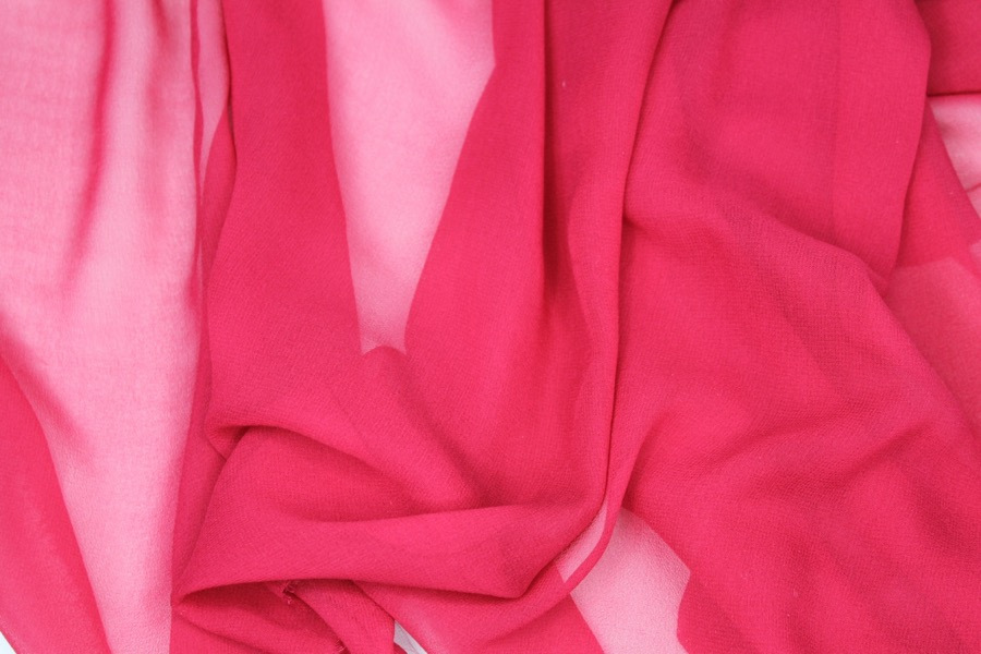 Raspberry Silk Georgette - 135cm wide fabric, image 4 of 5