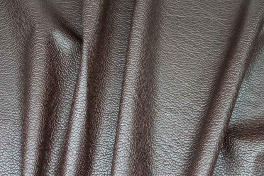 Textured Leatherette - Brown fabric, image 3 of 6