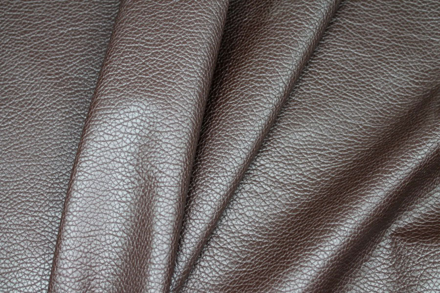 Textured Leatherette - Brown fabric, image 5 of 6