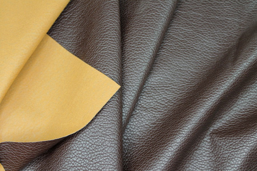 Textured Leatherette - Brown fabric, image 6 of 6
