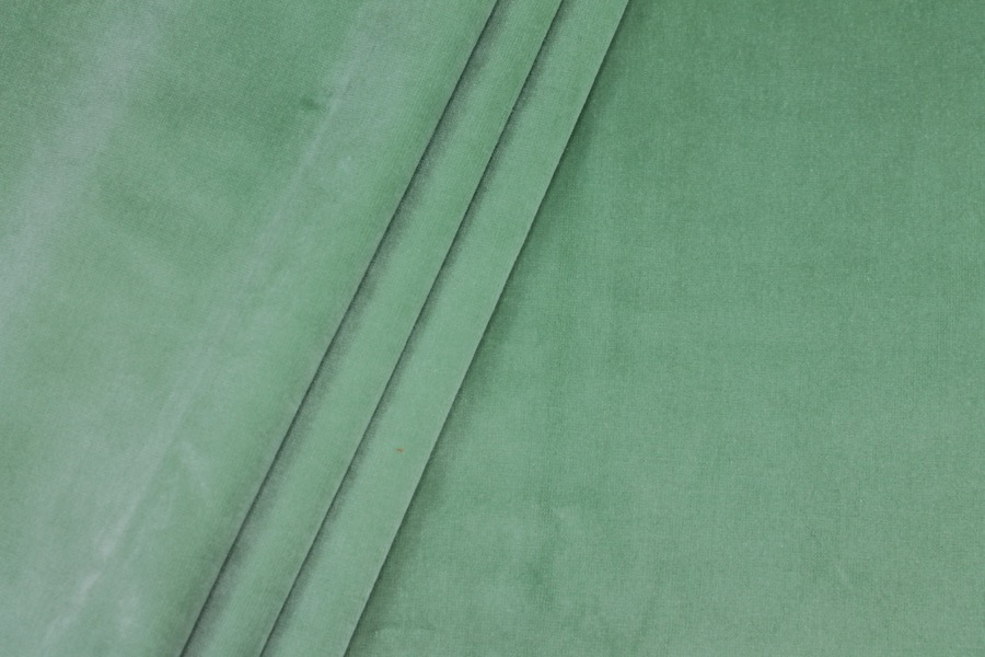 Heavy Cotton Velvet - Mint fabric, image 4 of 5