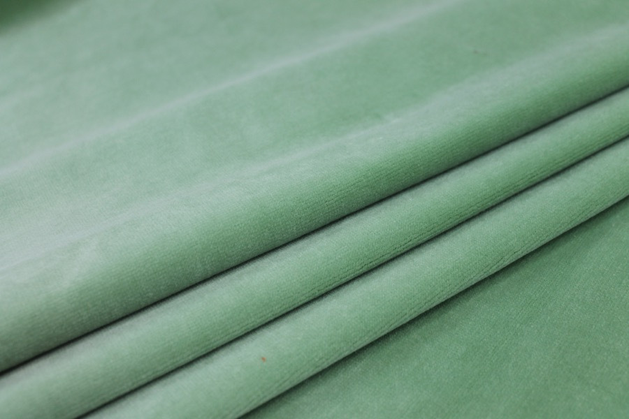 Heavy Cotton Velvet - Mint fabric