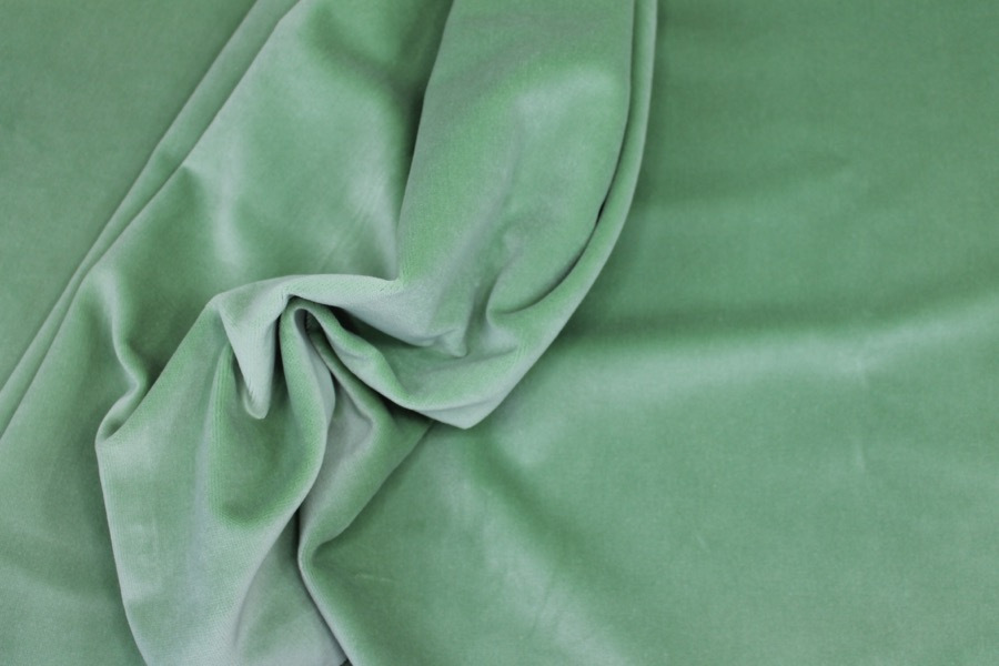 Heavy Cotton Velvet - Mint fabric, image 3 of 5