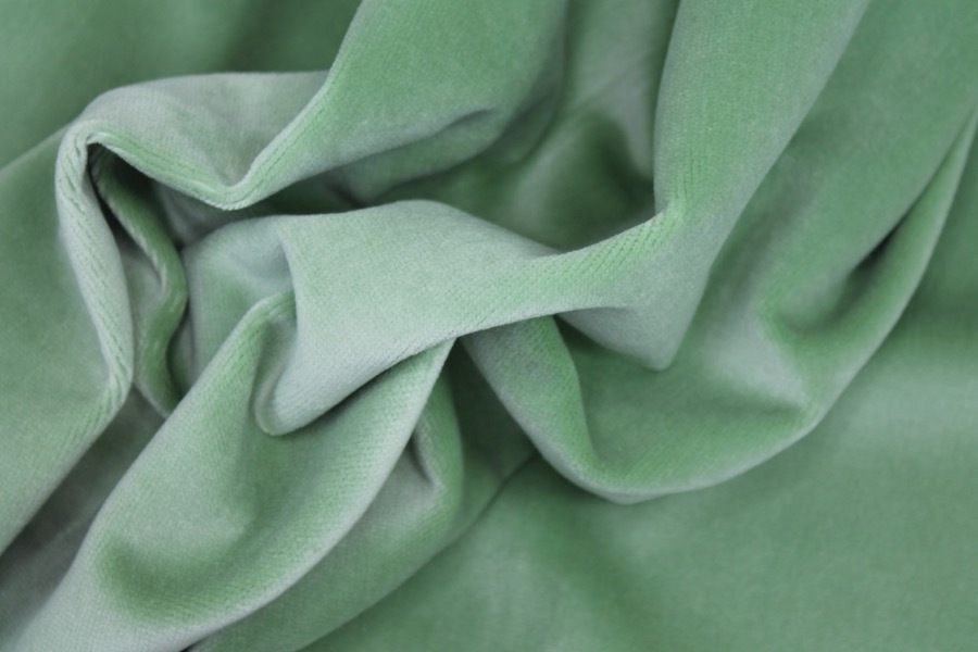 Heavy Cotton Velvet - Mint fabric, image 5 of 5