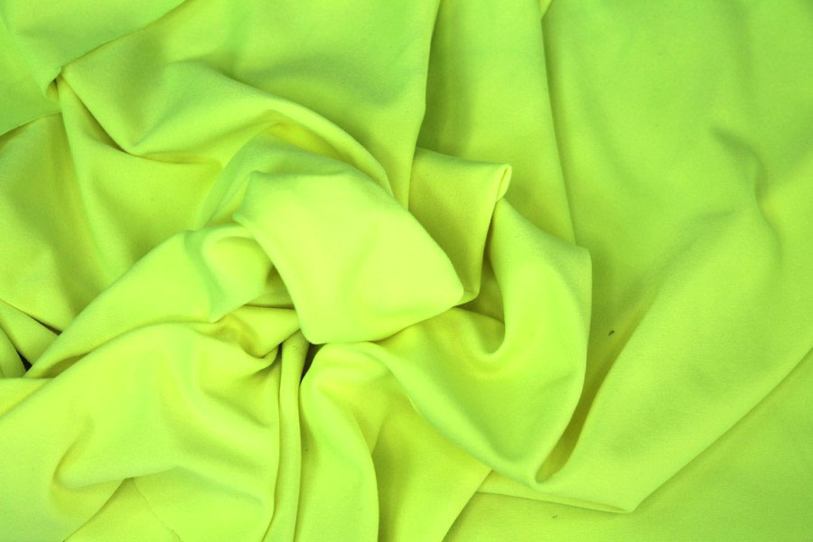 Matte Spandex - Neon Yellow fabric, image 4 of 5