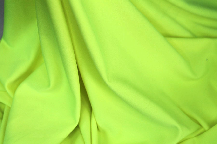 Matte Spandex - Neon Yellow fabric, image 2 of 5