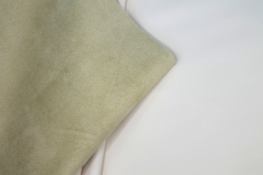 Suedette-Backed Soft Leatherette - Cream fabric, image 8 of 8