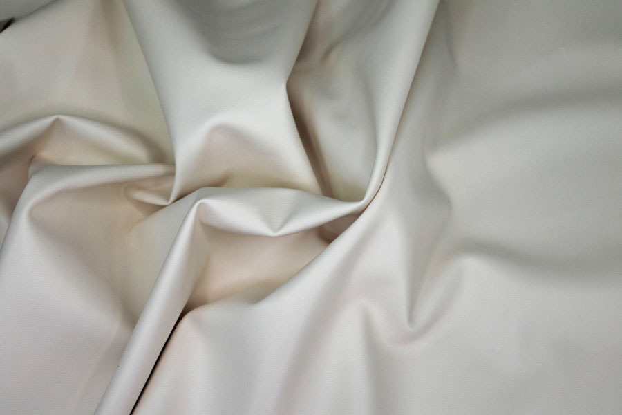 Suedette-Backed Soft Leatherette - Cream fabric, image 3 of 8