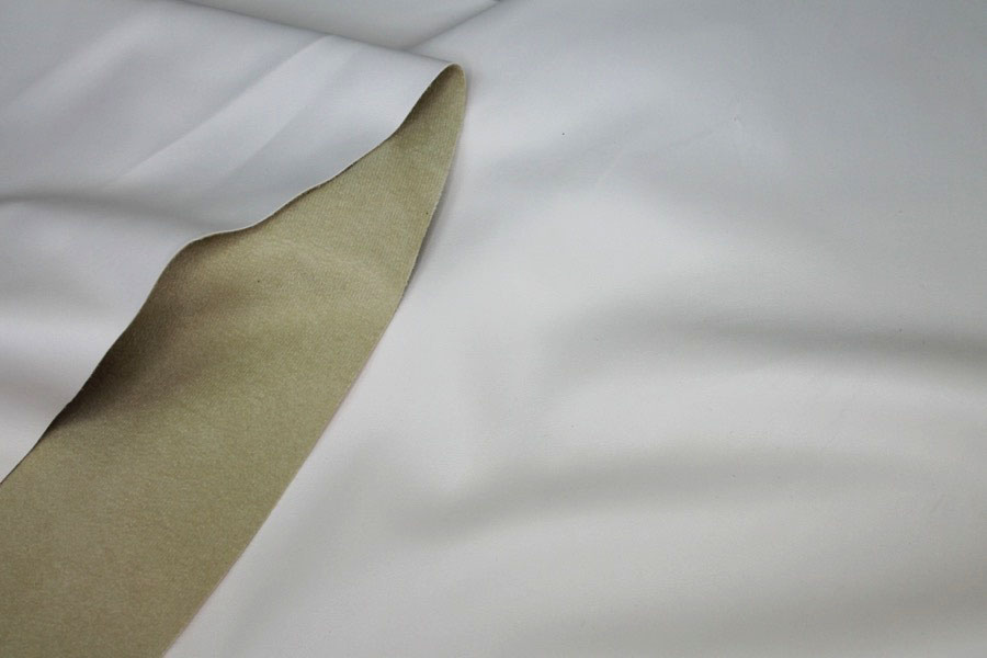 Suedette-Backed Soft Leatherette - Cream fabric, image 6 of 8