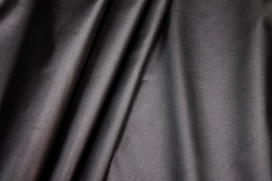 P.U. Coated Cotton Blend - Black fabric, image 6 of 6