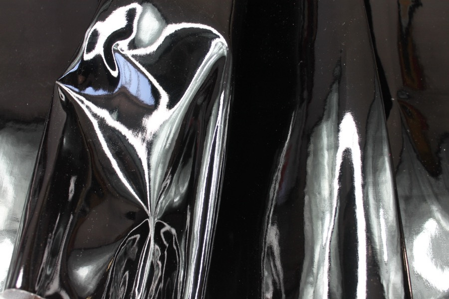 Glossy PVC - Black fabric, image 3 of 5