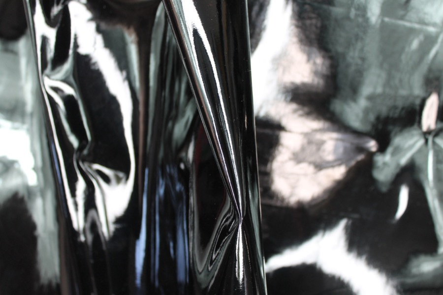 Glossy PVC - Black fabric, image 2 of 5