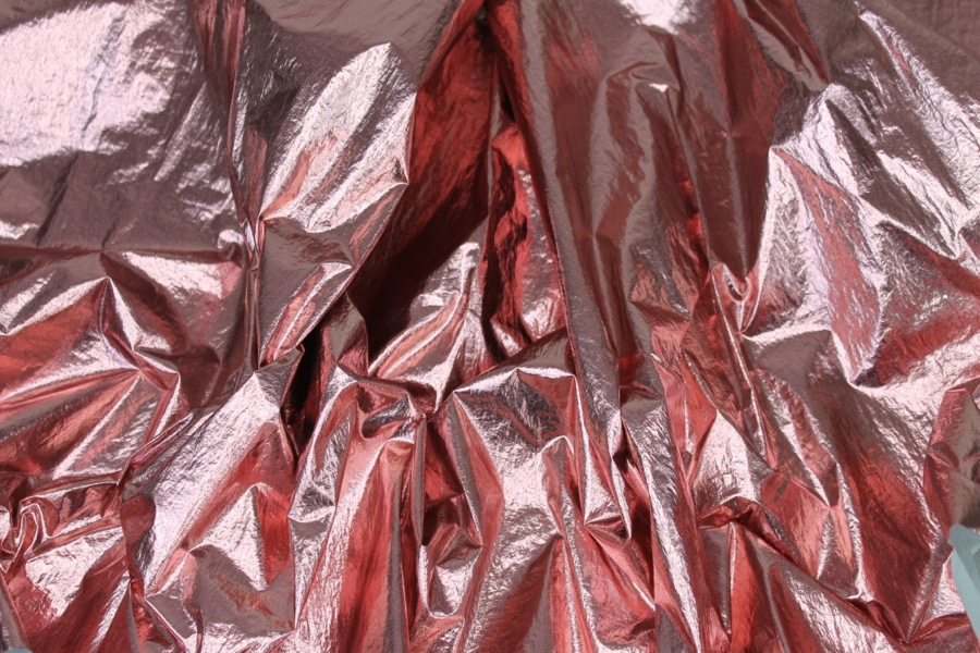 Foil Printed Polyamide - Pink fabric, image 5 of 7