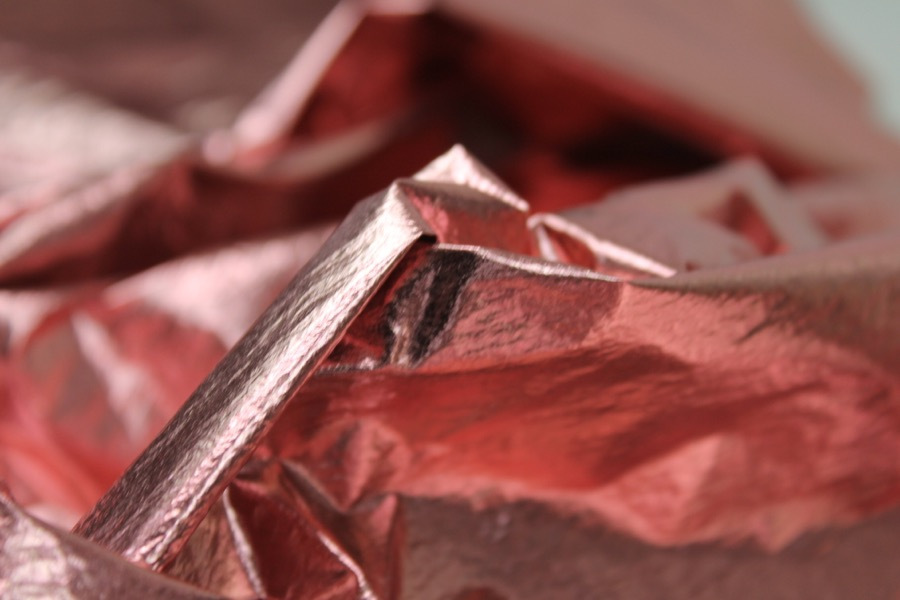 Foil Printed Polyamide - Pink fabric, image 2 of 7