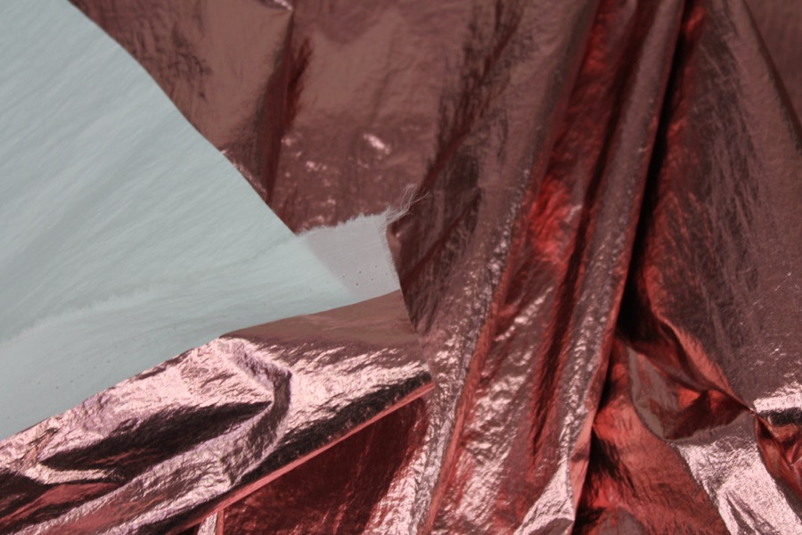Foil Printed Polyamide - Pink fabric, image 4 of 7