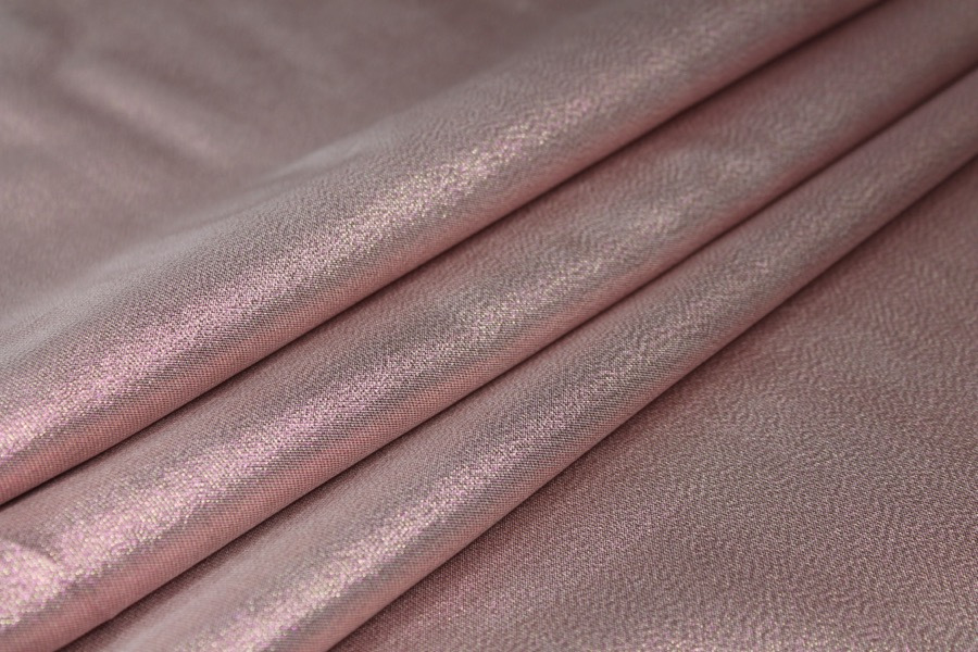 Two-Tone Lamé - Bubblegum Pink / Gold fabric