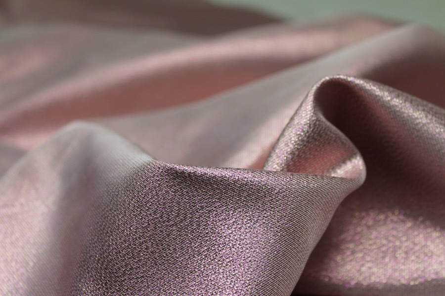 Two-Tone Lamé - Bubblegum Pink / Gold fabric, image 5 of 6