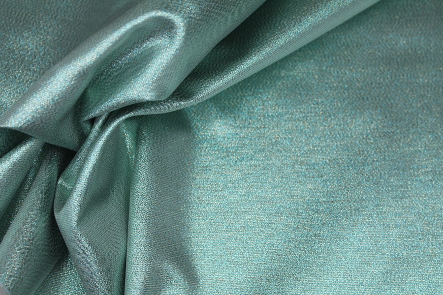 Two-Tone Lamé - Green / Gold fabric, image 4 of 6