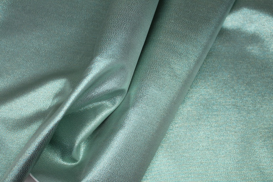Two-Tone Lamé - Green / Gold fabric, image 2 of 6