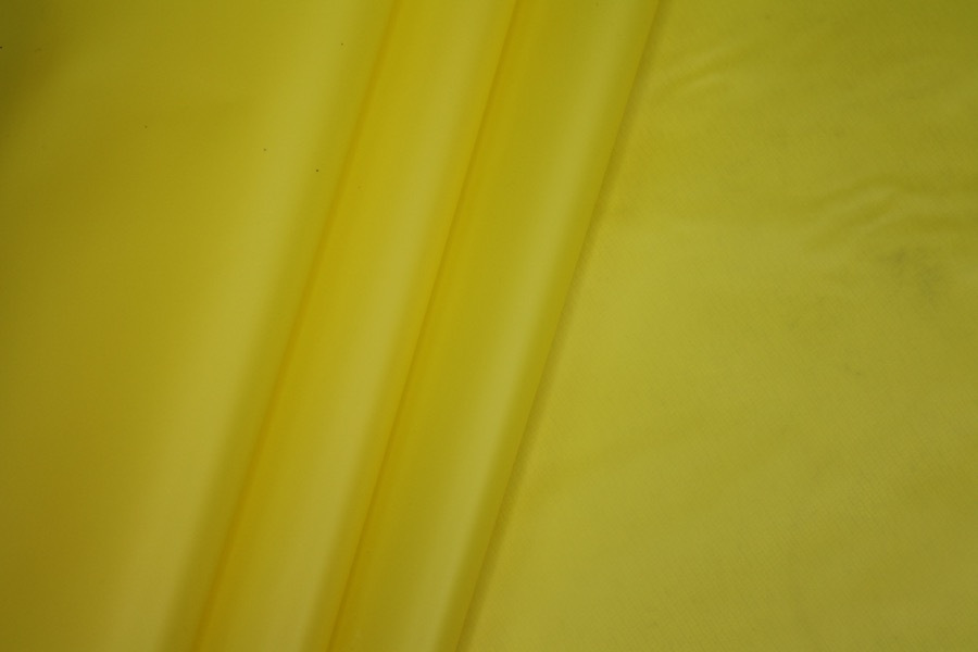 Bright Yellow Semi Transparent PVC fabric, image 5 of 5