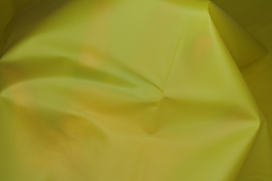 Bright Yellow Semi Transparent PVC fabric, image 3 of 5