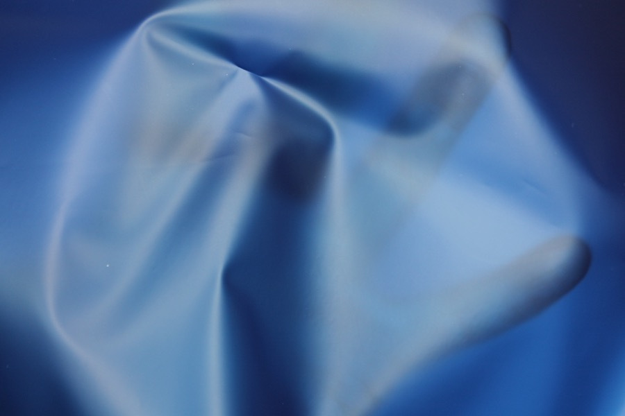Royal Blue Semi Transparent PVC / PU fabric, image 2 of 5