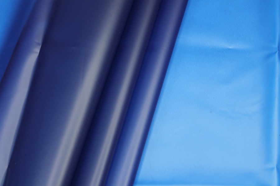 Royal Blue Semi Transparent PVC / PU fabric, image 5 of 5