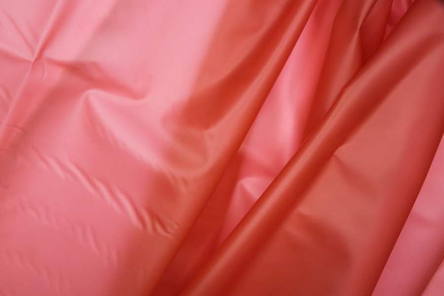 Blood-orange Semi Transparent PVC / PU fabric, image 2 of 5