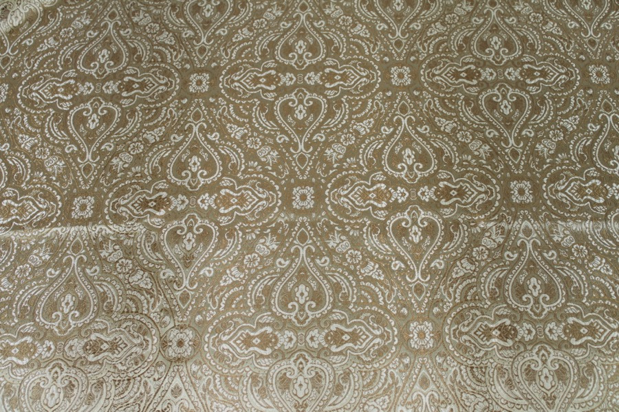 Detailed Brocade - Gold/Gold fabric, image 3 of 8