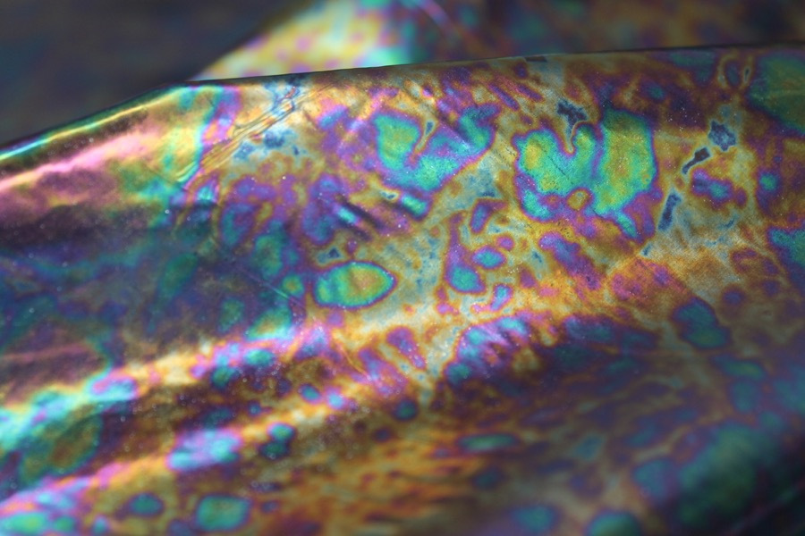 "Oil Spill" Opaque PVC fabric