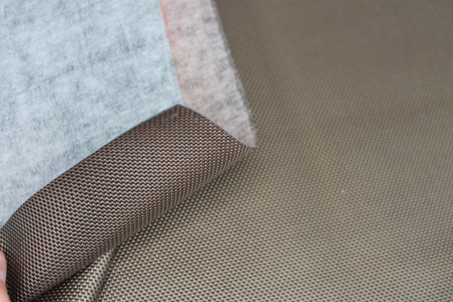 Textured Leatherette - Metallic Bronze fabric, image 3 of 6