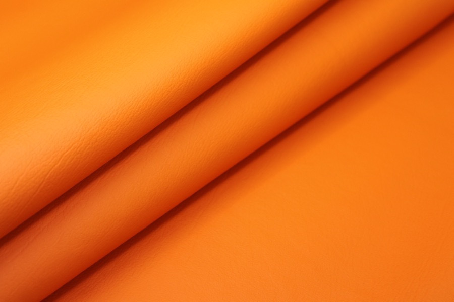 Leatherette - Orange fabric
