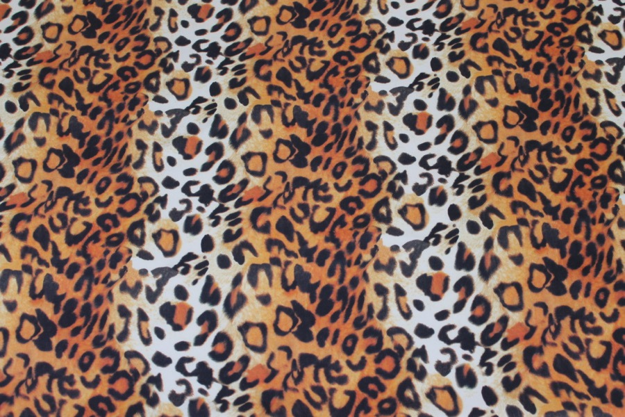 Lightweight Polyester Leopard Print fabric, image 7 of 7