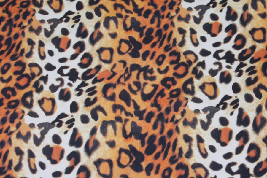 Lightweight Polyester Leopard Print fabric, image 5 of 7