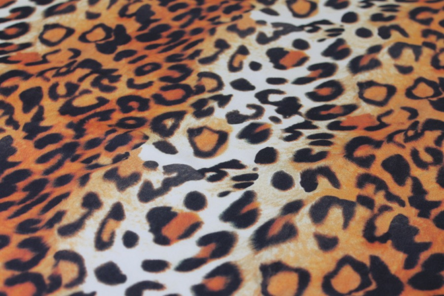 Lightweight Polyester Leopard Print fabric, image 2 of 7